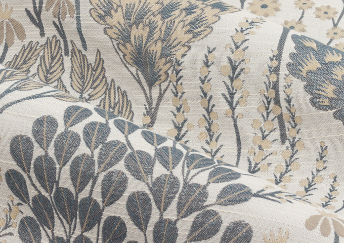 Ophelia Pencil Pleat, Wedgewood - Ready Made Curtains - Image 4